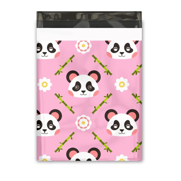 50 10X13 Poly Mailers, Pink Panda, Shipping Envelopes, PRICE IS FIRM Clearance - Picture 3 of 4